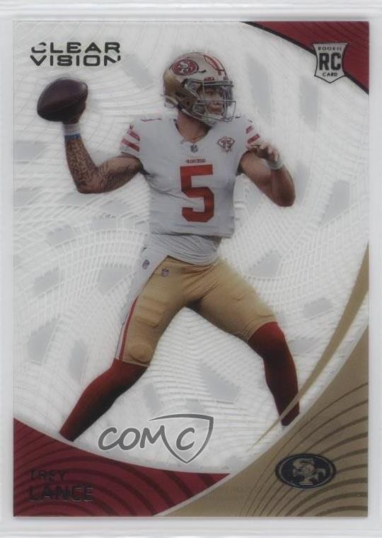 2021 Panini Chronicles Clear Vision Rookies Trey Lance #CVR-3 RC 11h3