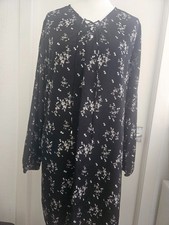 With Love Originals Black Floral Long Sleeve Women Ladies Dress Size 22