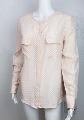 Equipment femme Lynn drops Print blouse Long Sleeve rose smoke size small 