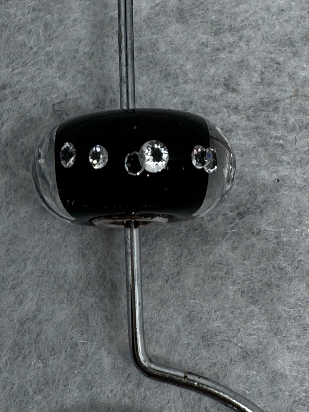 Authentic Trollbeads Universal Dliamond Black Bead - image 2