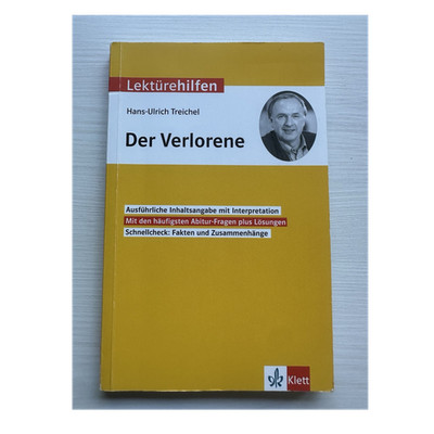 Klett Lektürehilfe Der Verlorene Hans-Ulrich Treichel Buch Deutsch Abitur
