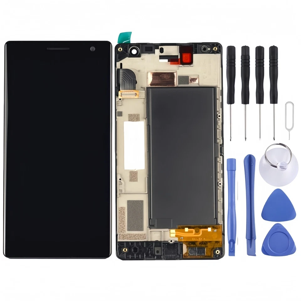 TFT LCD Screen for Nokia Lumia 730 Digitizer Full Assembly with Frame (Black) Foto 4 de 4