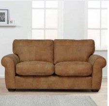 Madison Small Sofa, with Light Wood Feet Tan Semi Aniline Leather John Lewis