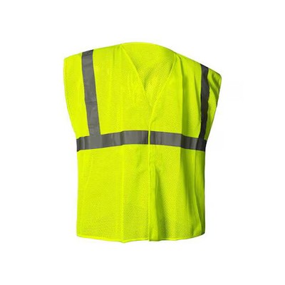 Condor 786F72 Class 2, Lime, Hook-And-Loop, Mesh, Non-