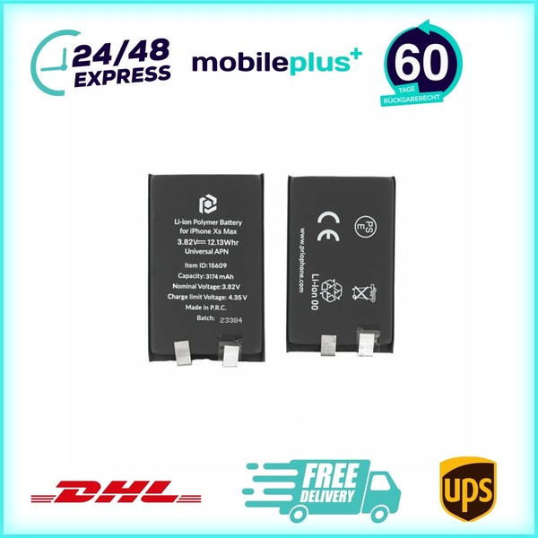 Prio Akku FüR Iphone Xs Max (Ohne Flex-Kabel) Batterie Ersatzakku-image