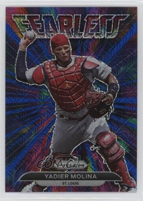 2022 Panini Prizm Fearless Blue Mojo Prizm /199 Yadier Molina #FL-10 1o1f