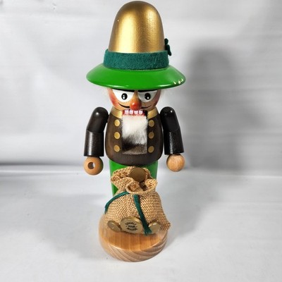 Original Steinbach Germany Volkskunst Pot of Gold Nutcracker St. Patrick s Day