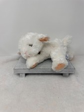 Garanimals White LAMB w/ Brown Ribbon 8" Plush Baby / Infant Plush Stuffed Toy