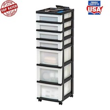 7-Drawer Rolling Storage Organizer Cart Office Classroom Craft Supplies New