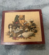 30PC Wooden Block Puzzle In Red Box Bear, Cats, Farm Animals