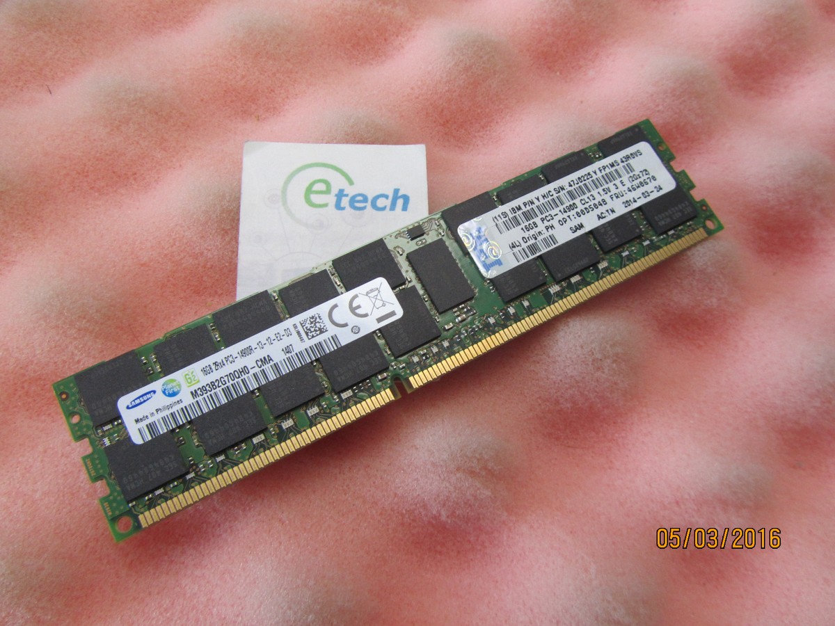 00D5048 16 GB (2Rx4) V PC3-14900 CL13 ECC DDR3 1866 MHz LP
