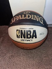 Spalding NBA Instinct Basketball Composite Leather Official 29.5 in Ball Vintage