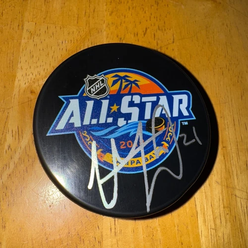 VINCENT TROCHECK SIGNED / AUTOGRAPHED LOGO HOCKEY PUCK RANGERS NICE!!