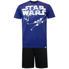 Star Wars Pyjamas Adults Mens S M L XL 2XL Short PJs Nightwear Sleepwear Blue