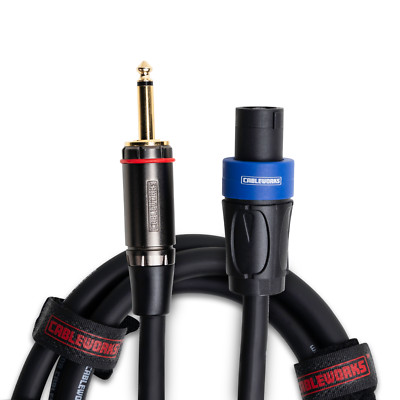 Gator Cableworks Headliner Series 6 Foot Straight to Twist Lock Speaker Cable