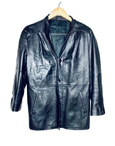 Vintage VERA PELLE Made In Italy Black 