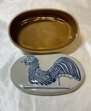 Prestige Place Museum of American Folk Art Primitive Rooster Chicken Trinket Box