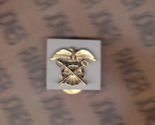 US ARMY Quartermaster QM Officer Branch duty clutchback badge