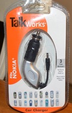 COLLECTIBLE VINTAGE TALK WORKS CAR CHARGER: FITS NOKIA SEE PACKAGE FOR MODEL