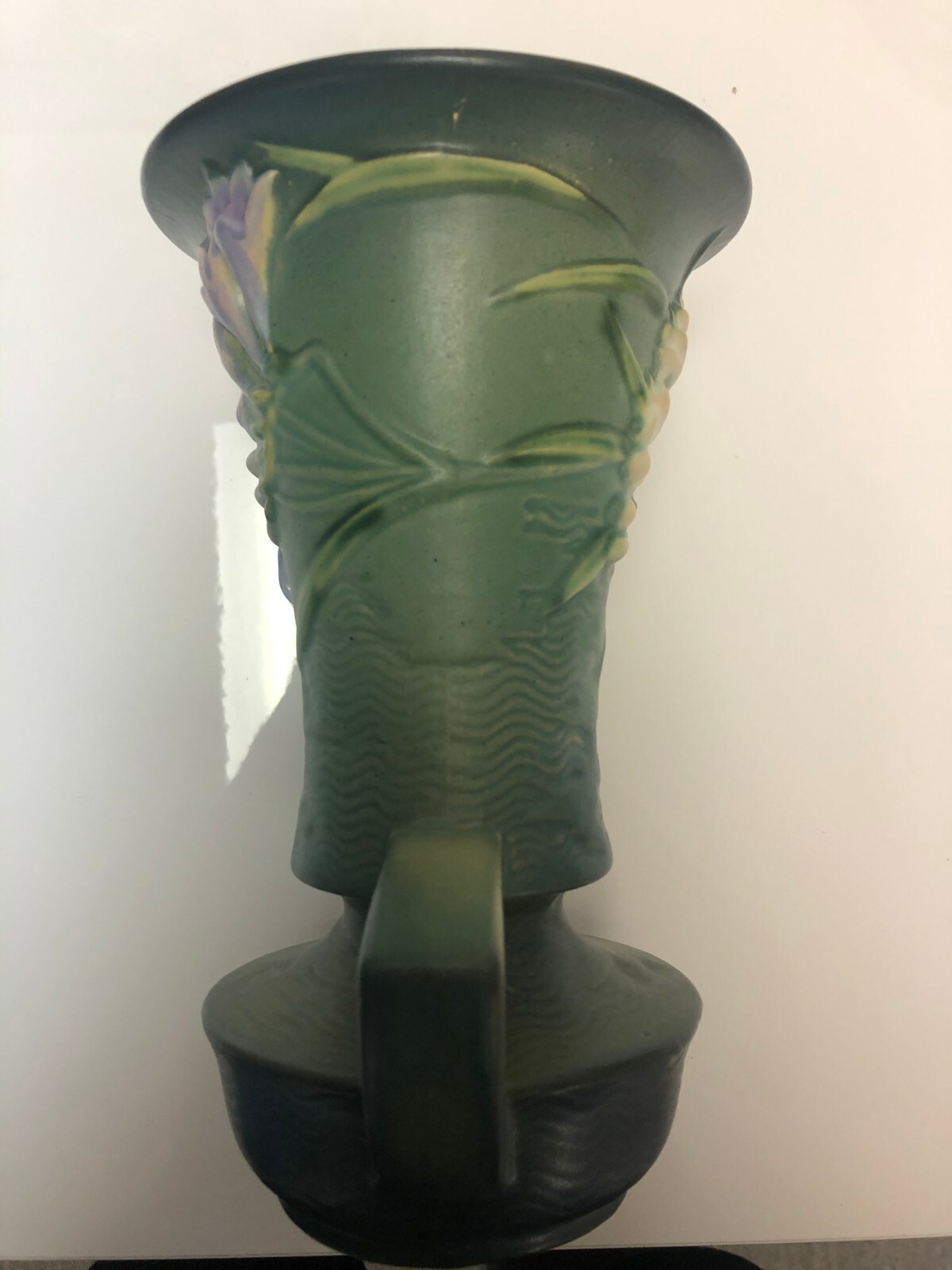 Roseville Pottery Green Freesia Vase eBay