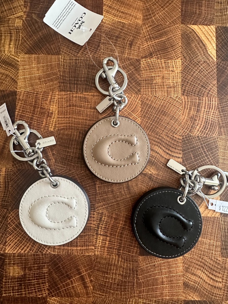 COACH Mirror Bag Charm with Signature Logo, Leather CS060 pick one