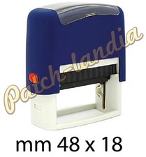   TIMBRO PERSONALIZZATO AUTOMATICO AUTOINCHIOSTRANTE mm 48x18 LOGO TIMBRI 