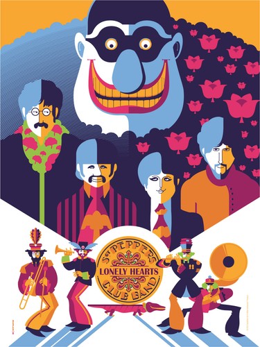 The Beatles Yellow Submarine Folio Poster Print Set by Tom Whalen Ed 797 - Picture 5 of 6