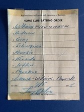 Original 1955 Fort Worth Cats AA Texas League Lineup Card w/ Sparky Anderson
