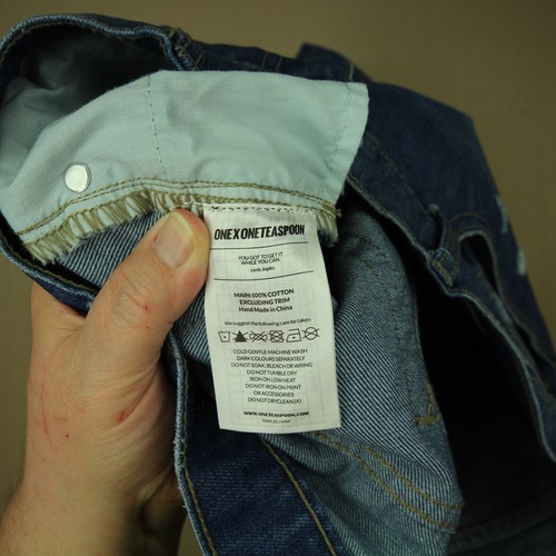 One Teaspoon Awesome Baggies Jeans Women's Size 26 Mid Rise Distressed Denim - Picture 10 of 11