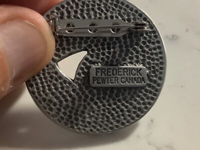 AUTHENTIC SIGNED FREDERICK PEWTER CANADA UNIQUE BROOCH PIN NR | eBay