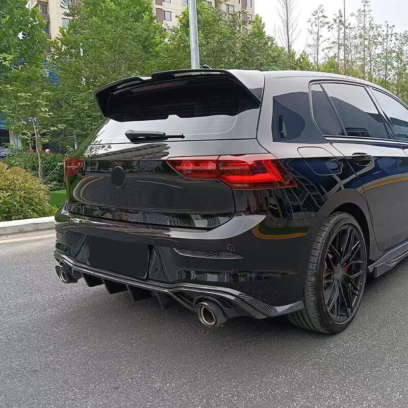 2x Carbonio Scarico Punta Pipa Posteriore Marmitta solo per VW Golf 8 GTI - Imagen 2 de 4