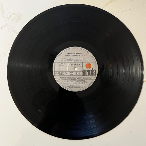 Mireille Mathieu, Romantiquement Votre, 1987 Mexican Lp, Chanson - Picture 4 of 4