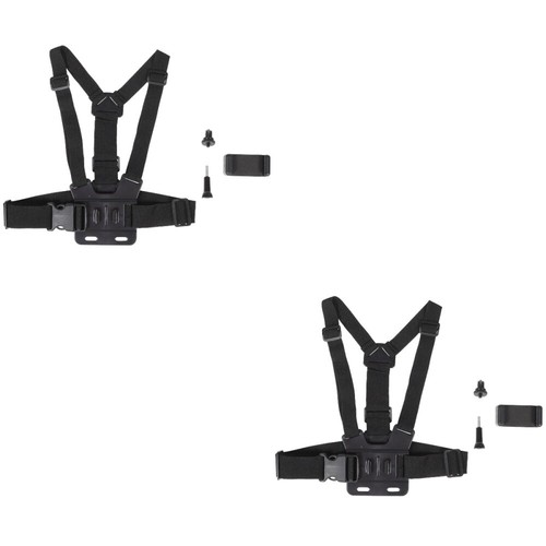 2 Sets Sports Camera Chest Hanger Harness for Hiking Adjustable Strap Mount - 第 1/12 張圖片