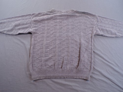 Vintage St Johns Bay Sweater Mens Extra Large Tall Gray Knit GrandpaCore USA - Picture 5 of 10