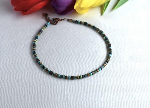 Kids Beaded Necklace – Unisex Handmade Jewelry Boho Choker Gift for Boys Girls - Picture 12 of 12