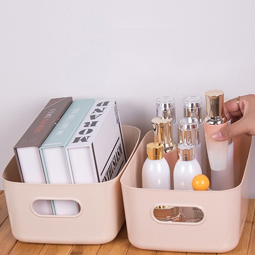 Cesta de almacenamiento de artículos diversos de escritorio Caja de almacenamiento de bocadillos de plástico Caja organizadora de cosméticos - Imagen 7 de 38