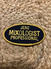 Jero Mixer Alcohol Tom Collins Cocktail Professional Mixologist Rare Vtg Patch