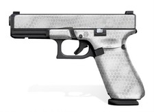 Glock 17 Gen 5 Decal Grip - Digital Snakeskin white