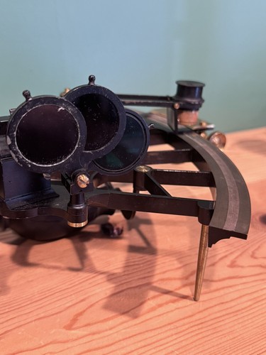 Vtg WWII Sextant US Navy Ship Spencer Browning Co London - Lloyd Phoenix NY - Picture 14 of 24