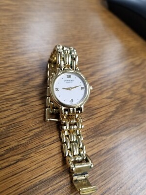 Vintage 18KGold-plated Raymond Weil Geneve Fidelio Women Watch NEW