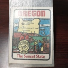 Baxter Lane Co. Vintage Water Dip Decal OREGON THE SUNSET STATE Sticker