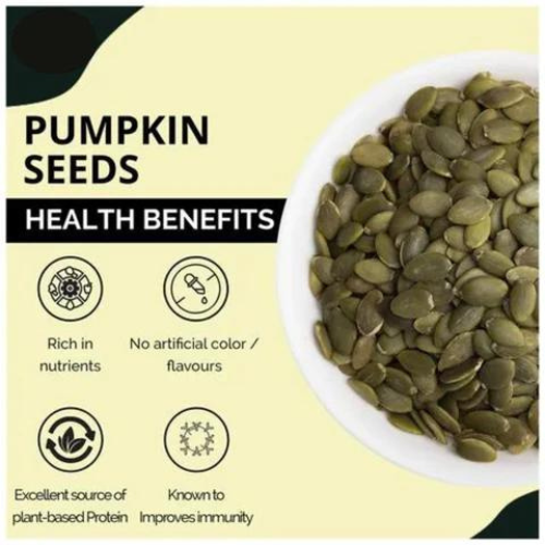 100 Organic Pumpkin Seeds Ready to Eat Raw Urinary Tract Health, Immune System eBay