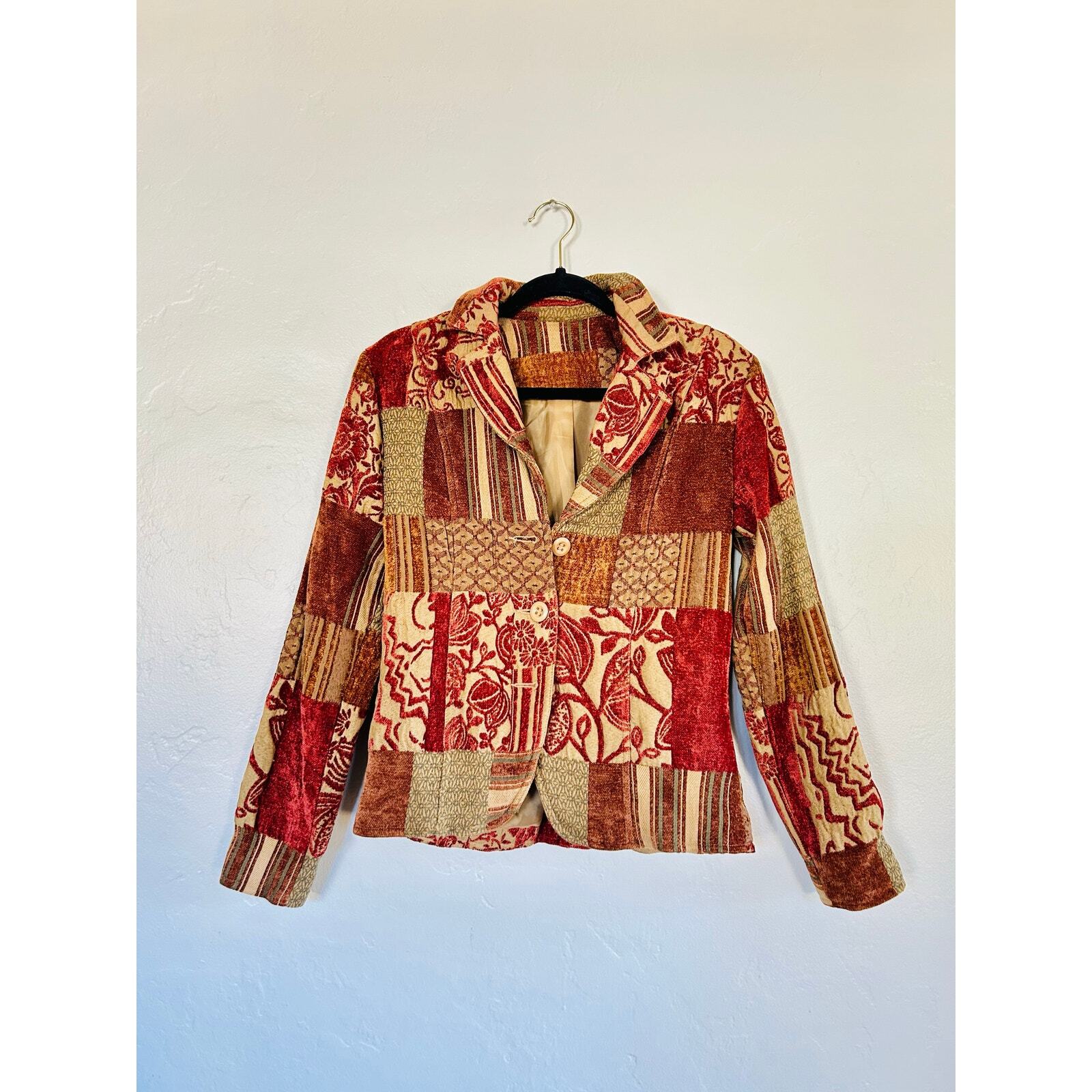 Vintage Patchwork Blazer - image 2