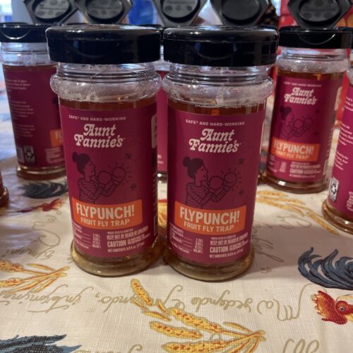 Aunt Fannie’S Flypunch Fruit Fly Trap (11 Set): for Indoor and Kitchen Use