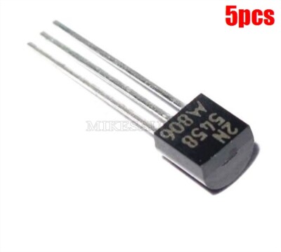 5Pcs 2N5458 Fsc Jfet N-Ch 25V 625 TO-92 Ic New ro