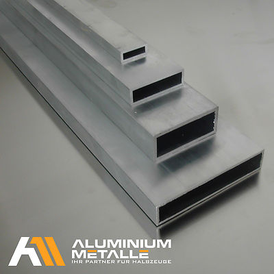 Aluminium Vierkantrohr 120 x 20 x 2 mm - B&T Metall- und Kunststoffhandel GmbH