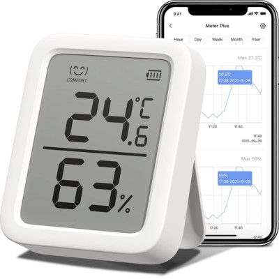 SwitchBot Thermometer Hygrometer, Bluetooth Indoor Meter Plus
