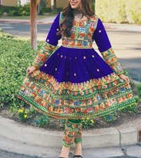 Embroidery Afghani dress for girl - Afghani style dress - Afghani dress for girl