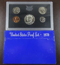 1970-S US Mint Proof Set 5 Coin Set OGP Original Government Packaging