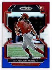 2022 Panini Prizm - Tier II Red White & Blue #170 Brandon Marsh (RC) Dodgers 